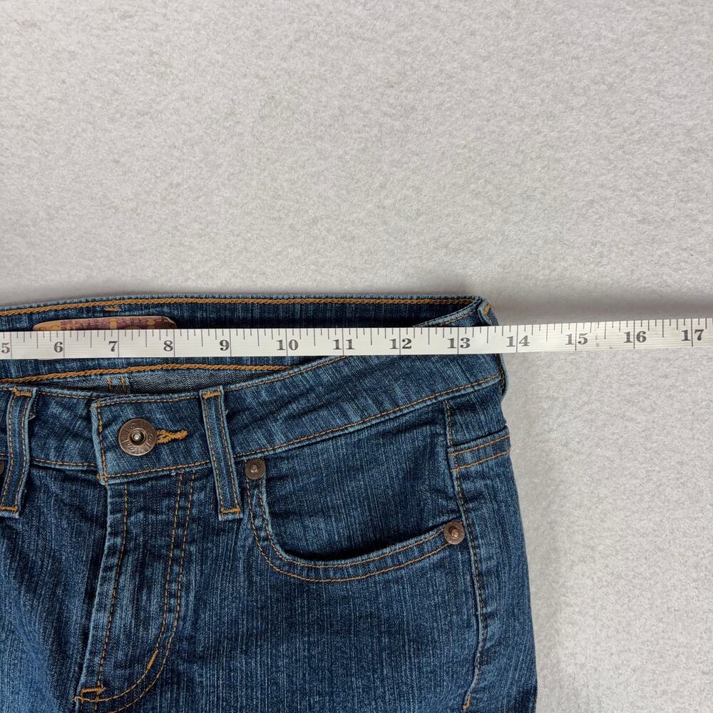 VTG L.E.I. Bootcut Jeans Juniors 1 Blue Mid Rise Denim Western Downtown Girl Y2K - Picture 7 of 12